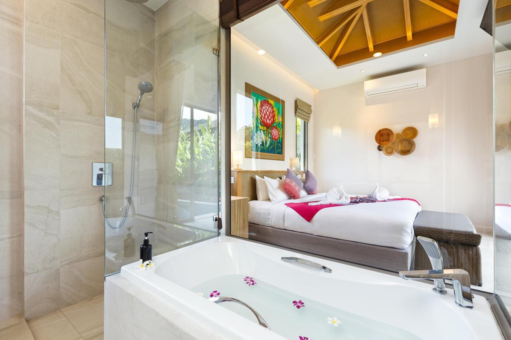 Resort Boutique 2Br Villa Dalaa 4, Private Pool, Full Service, 5 Min Drive Kamala Beach Praia de Kamala Exterior foto